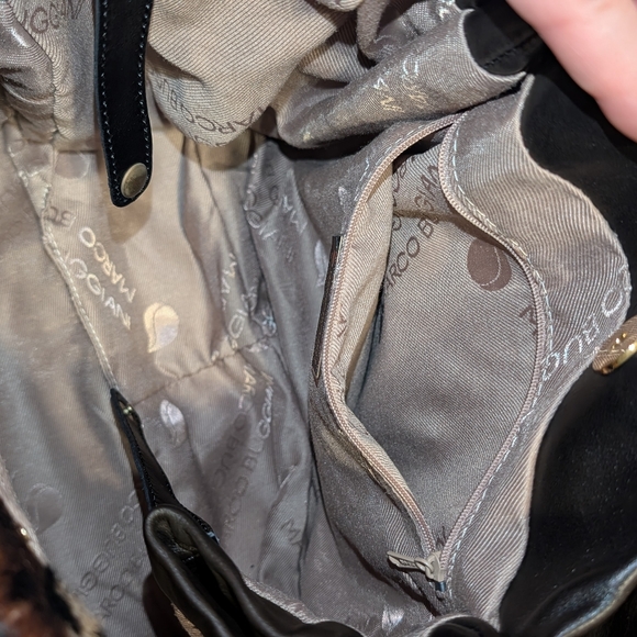 NWT Marco Buggiani Leather and Leopard Print Hide Hobo Shoulder Bag - Picture 9 of 9